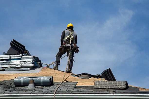 Professional Gutter Installation technician working in Fairview Heights, IL